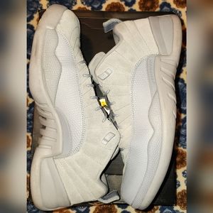 Air Jordan 12 Retro Low, Size: 11, Color: Platinum/Grey-Blk